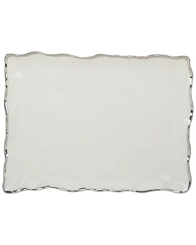 Certified International Regency Rectangular Porcelain Platter In Gold