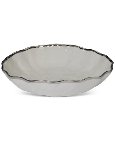 Certified International Regency Serving Bowl In Silver