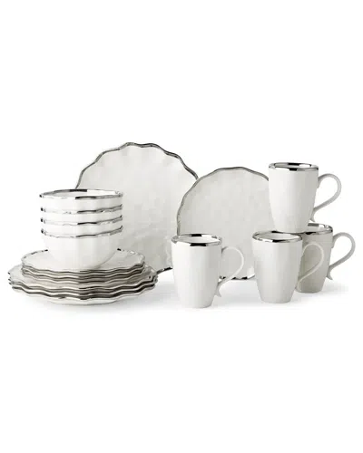Certified International Regency Silver 16pc Dinnerware Set