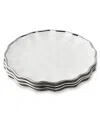 Certified International Regency Silver Set Of 4 Salad Plate 9