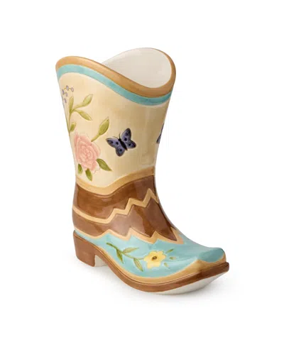Certified International Rosewood 3-d Boot Vase In Miscellaneous