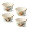 Certified International Rosewood 4-pc. Ceramic Ice Cream Bowl In White