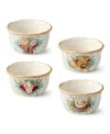 Certified International Rosewood Set Of 4 Ice Cream Bowls In Miscellaneous