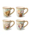 Certified International Rosewood Set Of 4 Mugs In Miscellaneous