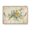 Certified International Rosewood 14in Rectangular Platter In Brown;green;beige;yellow;pink;purple