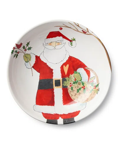 Certified International Santa Delight 13" Serving Bowl In Red