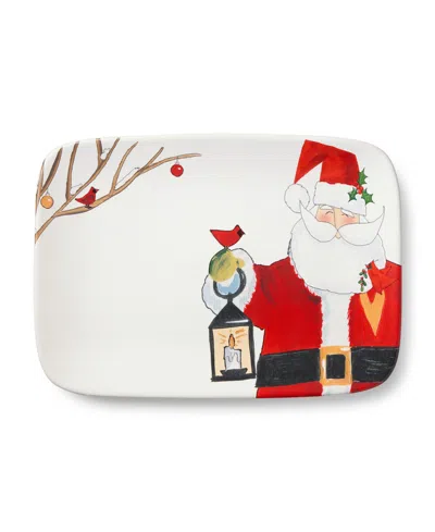 Certified International Santa Delight 14" Rectangular Platter In Multi