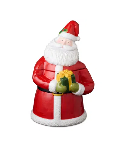 Certified International Santa Delight 3d Cookie Jar In Multi