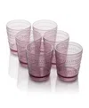Certified International Santa Fe Acrylic Double Old Fashioned Glasses, Set Of 6 In Plum