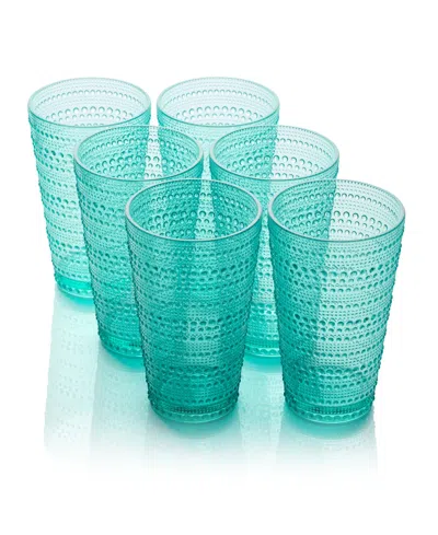 CERTIFIED INTERNATIONAL SANTA FE ACRYLIC ICE TEA GLASSES, SET OF 6