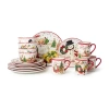 Certified International Santa's Retro Christmas 16-pc. Ceramic Dinnerware Set In Red