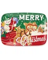 Certified International Santa's Retro Christmas Rectangular Platter In Multi
