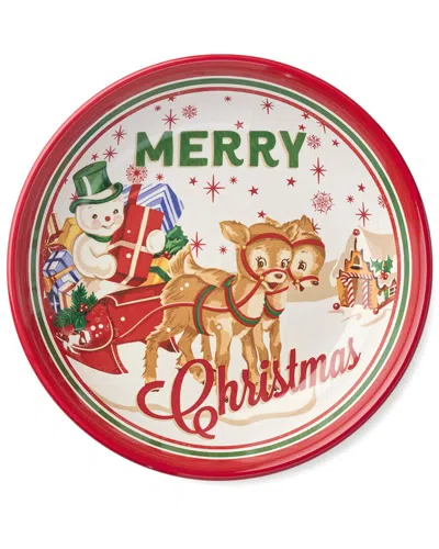 Certified International Santa's Retro Christmas Set Of 4 Soup Bowls In Multi