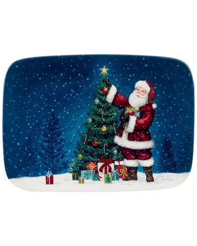 CERTIFIED INTERNATIONAL CERTIFIED INTERNATIONAL SANTA'S SECRET RECTANGULAR PLATTER