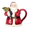 Certified International Santa's Secret Teapot In Blue