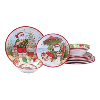 Certified International Santa's Wish 12 Pc Dinnerware Set In Multicolor