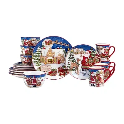 Certified International Santa's Workshop 16-pc. Dinnerware Set In Multi