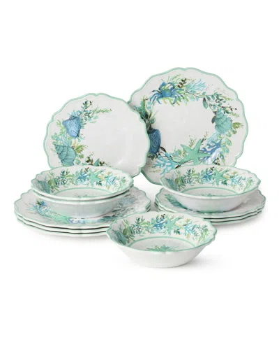 Certified International Sea Glass 12-piece Dinnerware Set, Service For 4 In Multi
