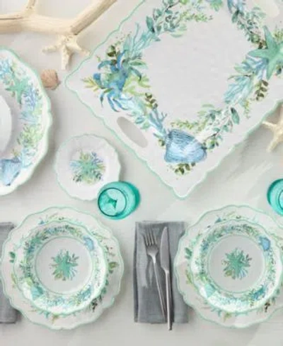 Certified International Sea Glass Melamine Dinnerware Collection In White