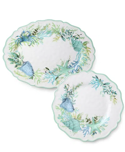 Certified International Sea Glass Platters, 2-pc. Set In Multi