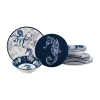 Certified International Sea Life 12-pc. Melamine Dinnerware Set In Blue