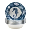 Certified International Sea Life 6-pc. Melamine Soup Bowl In Blue
