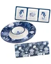 Certified International Sea Life Melamine 3pc Hostess Set