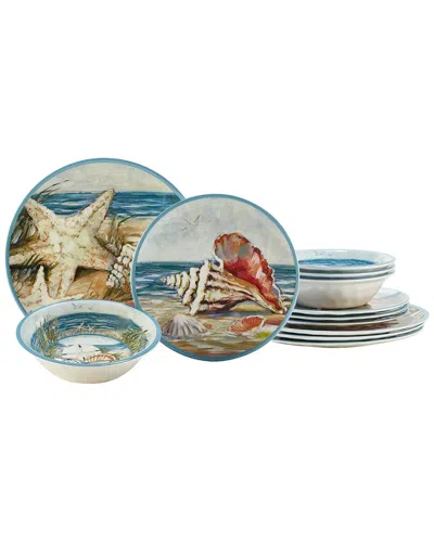 Certified International Seacoast Melamine 12 Pc Dinnerware Set In Multi