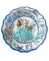 Certified International Set Of 4 Blue Lagoon Melamine All Purpose Bowls