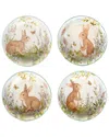 Certified International Set Of 4 Easter Meadow Soup Bowls