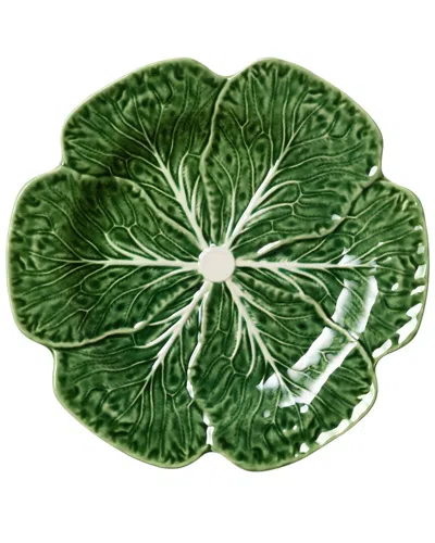 Certified International Set Of 4 Le Jardin Cabbage 3-d Dinner Plate In Green