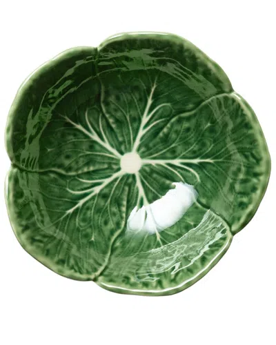Certified International Set Of 4 Le Jardin Cabbage 3-d Cereal Bowl In Animal Print