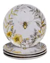 Certified International Set Of 4 Sierra Dinner Plates In Multicolor