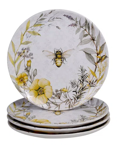 Certified International Set Of 4 Sierra Dinner Plates In Multicolor