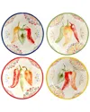 Certified International Set Of 4 Sweet & Spicy Soup Bowls In Multicolor