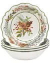 Certified International Set Of 4 Winters Forest All Purpose Bowls