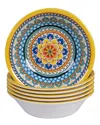 Certified International Set Of 6 Portofino All Purpose Bowls In Multicolor