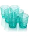 Certified International Set Of 6 Santa Fe 22oz Acrylic Ice Tea Glasses