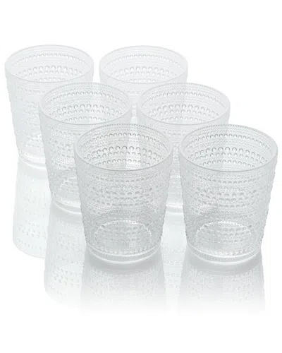 Certified International Set Of 6 Santa Fe 16oz Acrylic Double Old-fashioned  Glasses In Transparent
