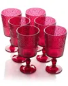 Certified International Set Of 6 Victoria 14oz Acrylic All Purpose Goblets