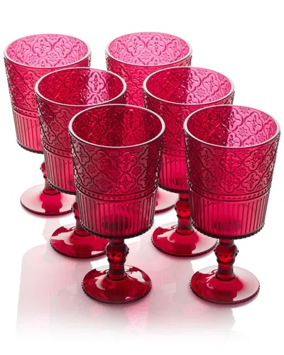 CERTIFIED INTERNATIONAL CERTIFIED INTERNATIONAL SET OF 6 VICTORIA 14OZ ACRYLIC ALL PURPOSE GOBLETS