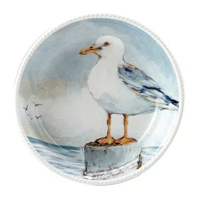 Certified International Shorebirds 4-pc. Earthenware Soup Bowl In Blue