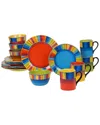 Certified International Sierra 16pc Dinnerware Set In Multi