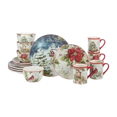 Certified International Silent Night 16-pc. Earthenware Dinnerware Set In White