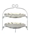 CERTIFIED INTERNATIONAL SILVER COAST 2 TIER RACK WITH 11" PLATES
