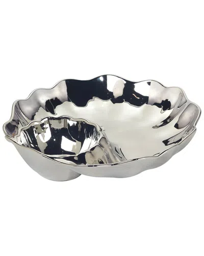 Certified International Silver-tone Coast Chip Dip, Service For 1