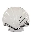 CERTIFIED INTERNATIONAL SILVER COAST SET OF 4 3-D SHELL CANDY PLATE