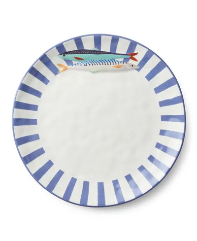 Certified International Something Fishy Round Platter In Multi