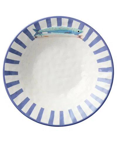 Certified International Something Fishy Serving Bowl In Blue