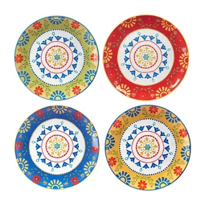 Certified International Spice Love 4-pc. Earthenware Dinner Plate In Red